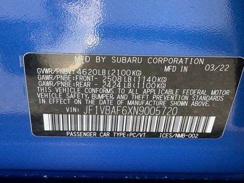 Used 2022 Subaru WRX Premium image 43