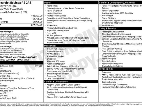 New 2026 Chevrolet Equinox RS AWD/4WD image 6