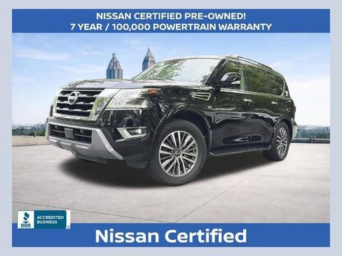 Certified 2022 Nissan Armada SL w/ Captain's Chairs Package AWD/4WD image 1