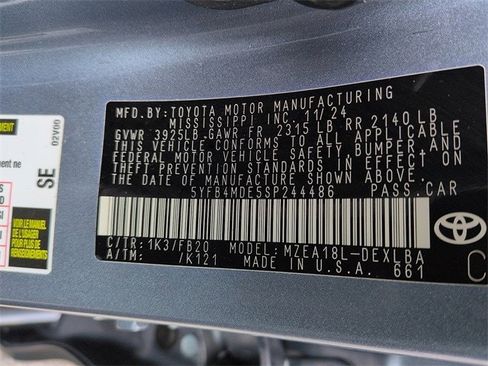 Certified 2025 Toyota Corolla LE image 13