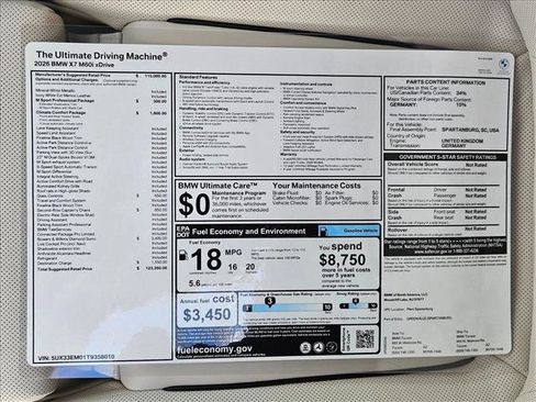 New 2026 BMW X7 M60i w/ Climate Comfort Package image 22