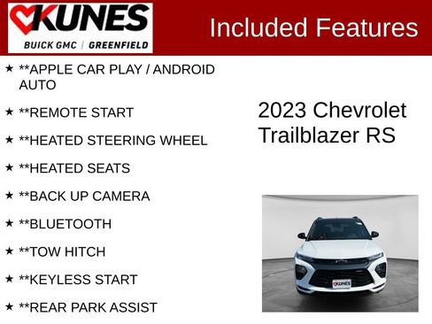 Used 2023 Chevrolet TrailBlazer RS w/ Convenience Package FWD image 2
