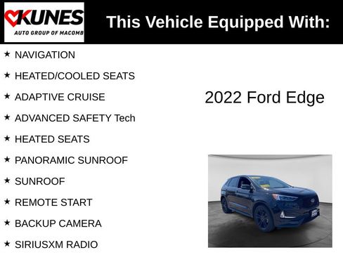 Used 2022 Ford Edge ST w/ Equipment Group 401A AWD/4WD image 3