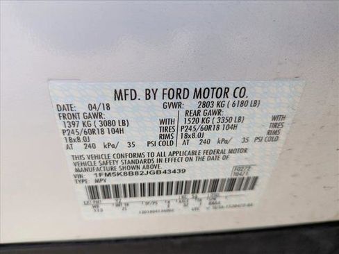 Used 2018 Ford Explorer 4WD image 16