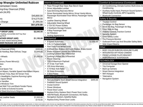 Used 2022 Jeep Wrangler Unlimited Rubicon w/ Dual Top Group image 46