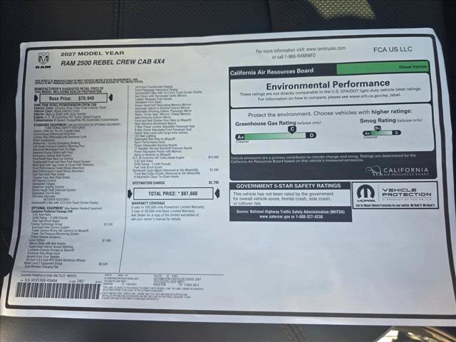 New 2027 RAM 2500 Rebel AWD/4WD image 19