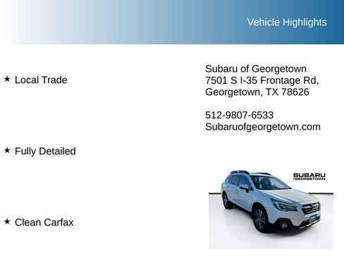 Used 2019 Subaru Outback 3.6R Limited w/ Popular Package #2 image 9