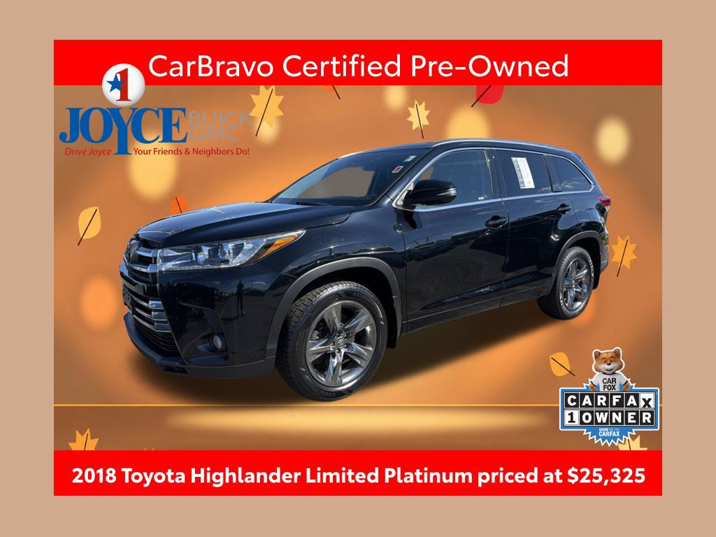 Used 2018 Toyota Highlander Limited Platinum AWD/4WD 360° Tour