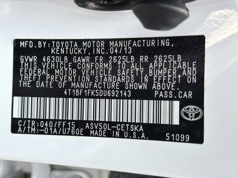 Used 2013 Toyota Camry SE FWD image 28