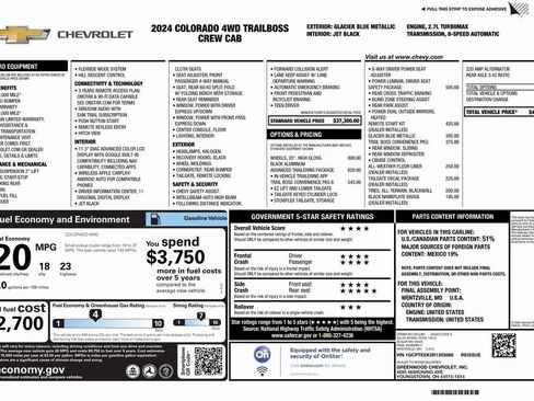 Used 2024 Chevrolet Colorado Trail Boss w/ Advanced Trailering Package image 4