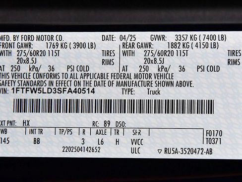 Used 2025 Ford F150 Lariat w/ Equipment Group 501A Mid AWD/4WD image 16