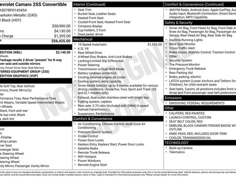 Certified 2023 Chevrolet Camaro SS w/ Redline Edition image 4