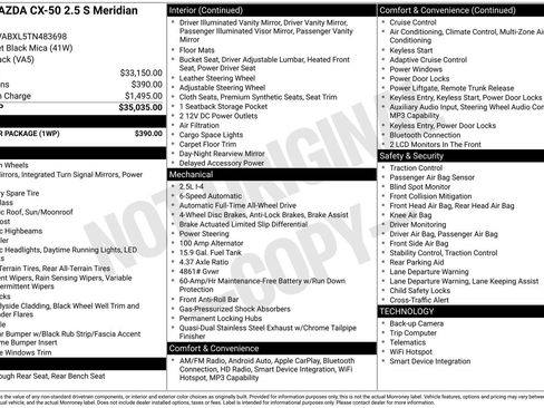 New 2026 MAZDA CX-50 Meridian Edition w/ Weather Package AWD/4WD image 24