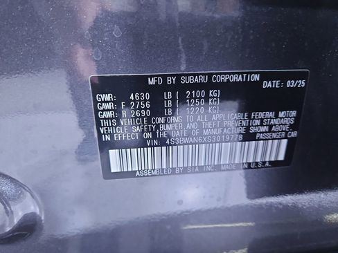 New 2025 Subaru Legacy Limited image 30