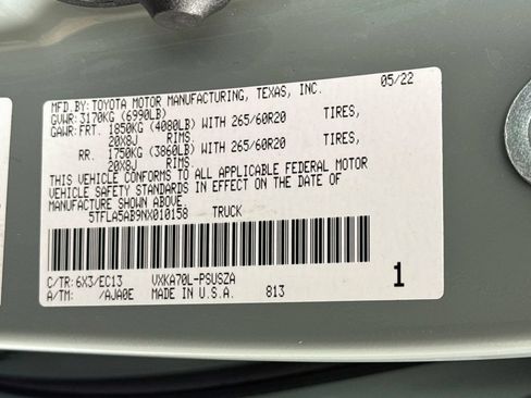 Used 2022 Toyota Tundra SR5 w/ TRD Sport Premium Package RWD image 41