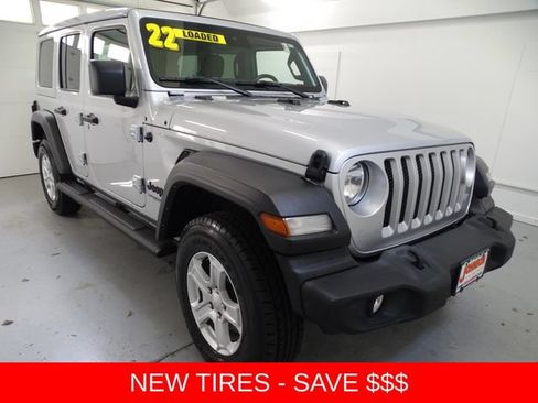 Certified 2022 Jeep Wrangler Unlimited Sport w/ Sun And Sound Package AWD/4WD image 1