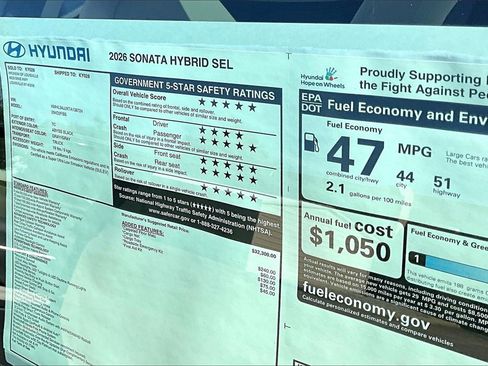 New 2026 Hyundai Sonata SEL image 12