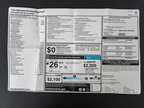 Used 2023 BMW 530i xDrive w/ M Sport Package AWD/4WD image 24
