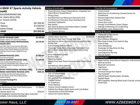 Used 2024 BMW X7 xDrive40i w/ M Sport Package AWD/4WD image 2