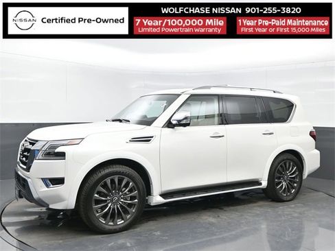 Certified 2024 Nissan Armada Platinum w/ Captain's Chairs Package image 2