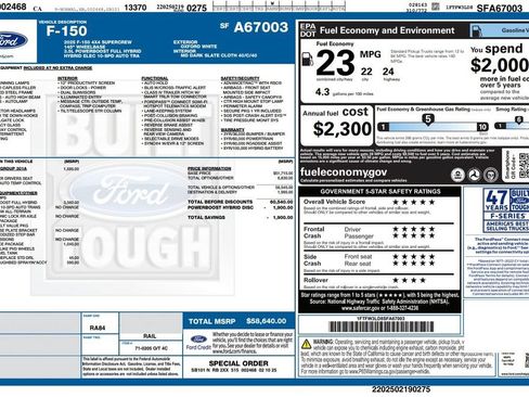 Used 2025 Ford F150 XLT w/ Equipment Group 301A Standard AWD/4WD image 4