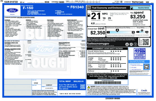 New 2026 Ford F150 XLT w/ Equipment Group 302A MID RWD image 24