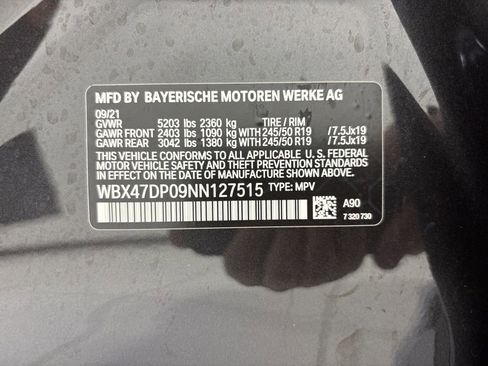 Used 2022 BMW X3 sDrive30i w/ Premium Package w/ZPA image 10