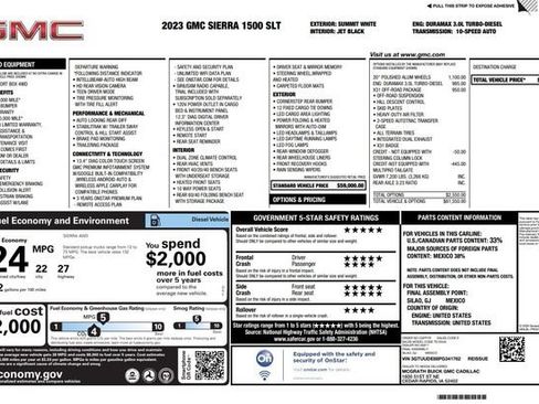 Used 2023 GMC Sierra 1500 SLT w/ X31 Off-Road Package AWD/4WD image 2