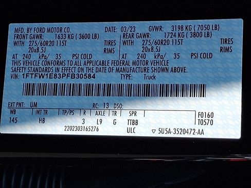Certified 2023 Ford F150 Lariat w/ Equipment Group 502A High AWD/4WD image 28