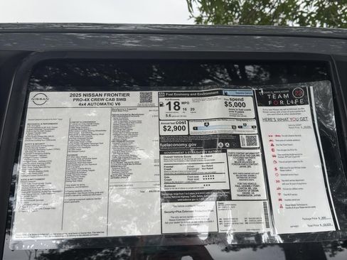 New 2025 Nissan Frontier PRO-4X w/ Pro Premium Package image 12