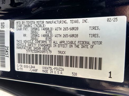 Certified 2025 Toyota Tundra 1794 Edition AWD/4WD image 28