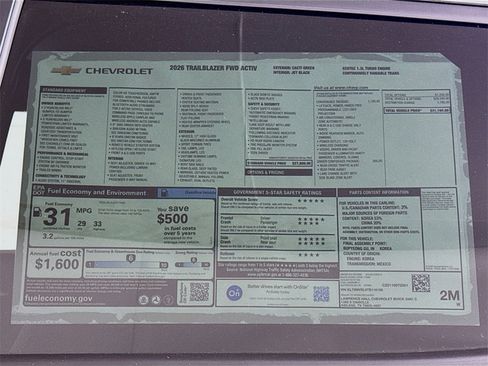 New 2026 Chevrolet TrailBlazer ACTIV w/ Convenience Package image 19