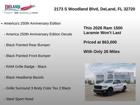 New 2026 RAM 1500 Laramie AWD/4WD image 32