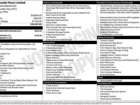 Certified 2022 Hyundai Kona Limited w/ Winter Weather Package FWD image 33