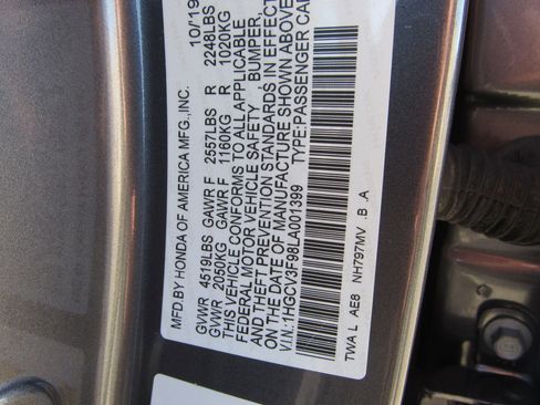 Certified 2020 Honda Accord Touring image 29