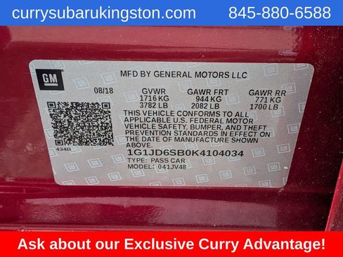 Used 2019 Chevrolet Sonic LT FWD image 13