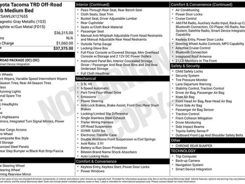 Used 2018 Toyota Tacoma TRD Off-Road image 34