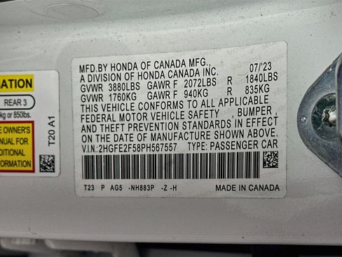 Used 2023 Honda Civic Sport image 12