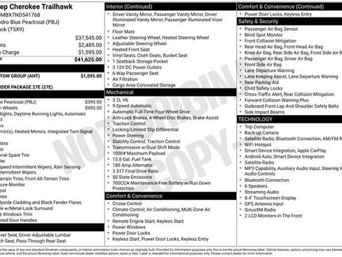 Used 2022 Jeep Cherokee Trailhawk w/ Trailer Tow Group AWD/4WD image 5