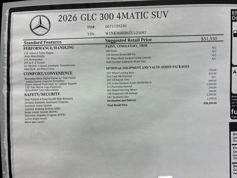 New 2026 Mercedes-Benz GLC 300 4MATIC image 28