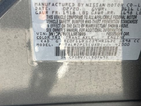 Used 2020 Nissan Kicks S FWD image 53