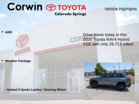 Used 2025 Toyota RAV4 XSE w/ Weather Package AWD/4WD image 7