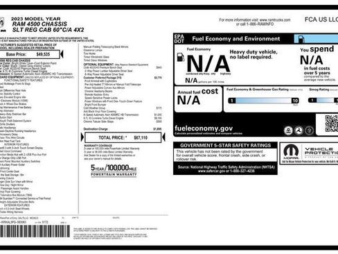 Used 2023 RAM 4500 SLT w/ Quick Order Package 2YG SLT image 48