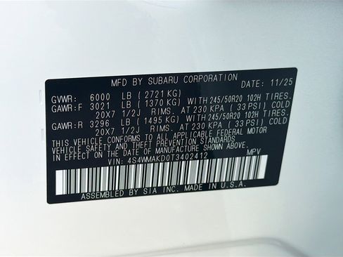 New 2026 Subaru Ascent Touring image 43