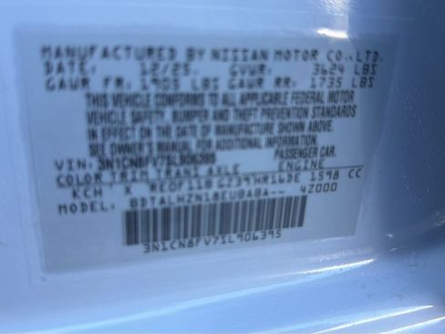Certified 2025 Nissan Versa SR w/ Trunk Package FWD image 18