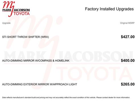 Used 2022 Subaru WRX Limited image 5