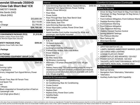 New 2026 Chevrolet Silverado 2500 Custom w/ Custom Convenience Package AWD/4WD image 31