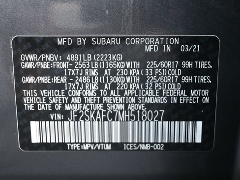Certified 2021 Subaru Forester Premium AWD/4WD image 36