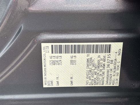 Used 2019 Nissan Maxima 3.5 S w/ Floor Mat Group image 28