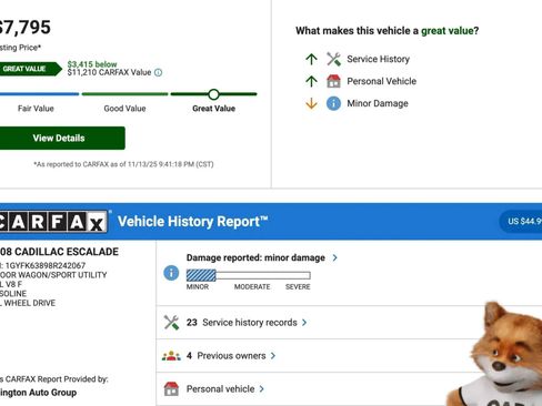 Used 2008 Cadillac Escalade AWD image 2